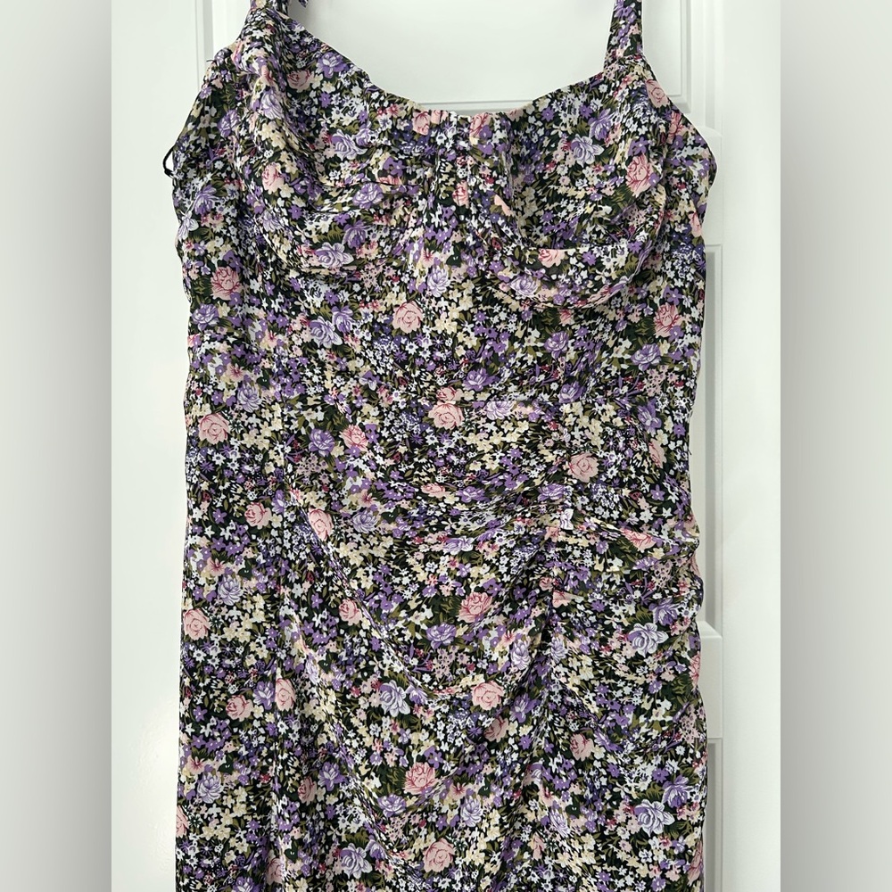 ASTR the Label Floral Sleeveless Dress with Slit - Picture 6 of 14